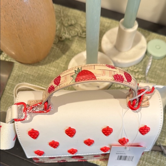 Betsey Johnson White and Red strawberry Mini Bag - Picture 6 of 10
